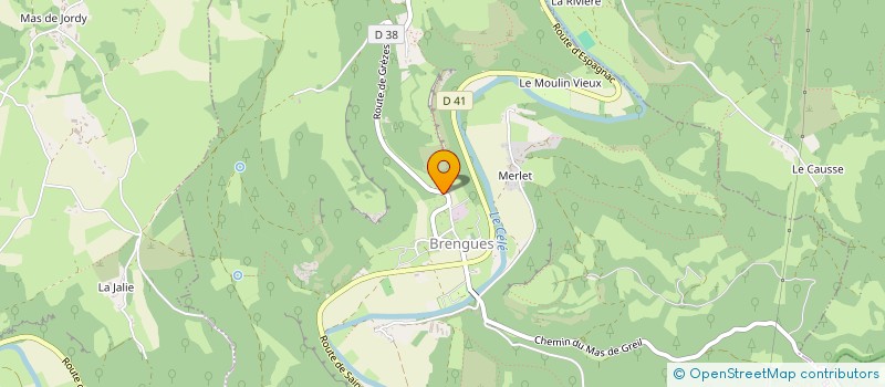 localisation de l'entreprise ORIGINES BE HOLISTIC  BRENGUES