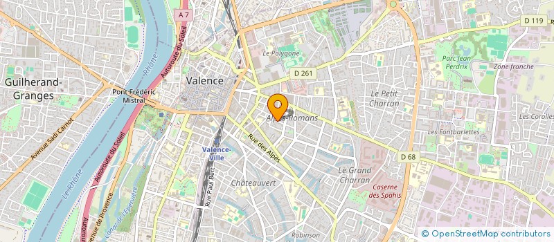 localisation de l'entreprise ORIGINES VINS FINS à VALENCE