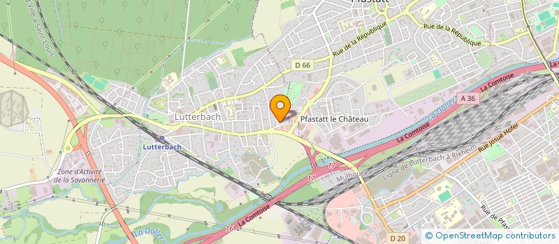 localisation de l'entreprise ORIGINS  LUTTERBACH