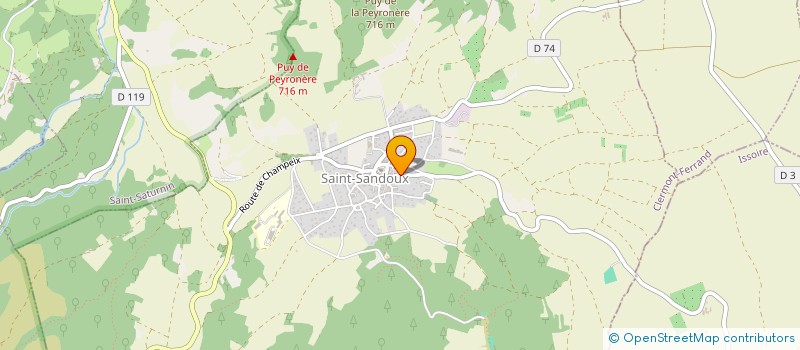 localisation de l'entreprise ORIGINS JV  SAINT-SANDOUX