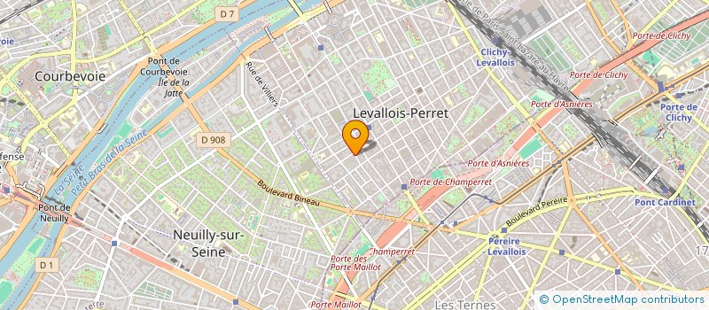 localisation de l'entreprise ORIGINS STUDIO à LEVALLOIS-PERRET