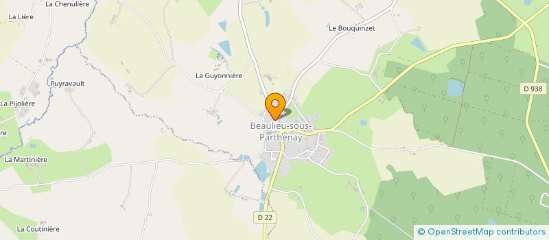 localisation de l'entreprise ORIGNY à BEAULIEU-SOUS-PARTHENAY