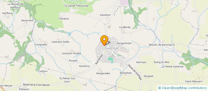 localisation de l'entreprise ORIGO MD  GUENGAT