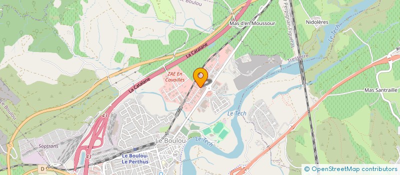 localisation de l'entreprise ORILORE à LE BOULOU