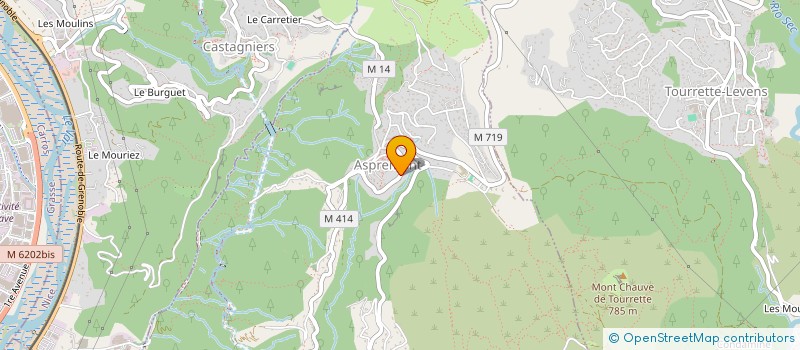 localisation de l'entreprise ORIN à ASPREMONT