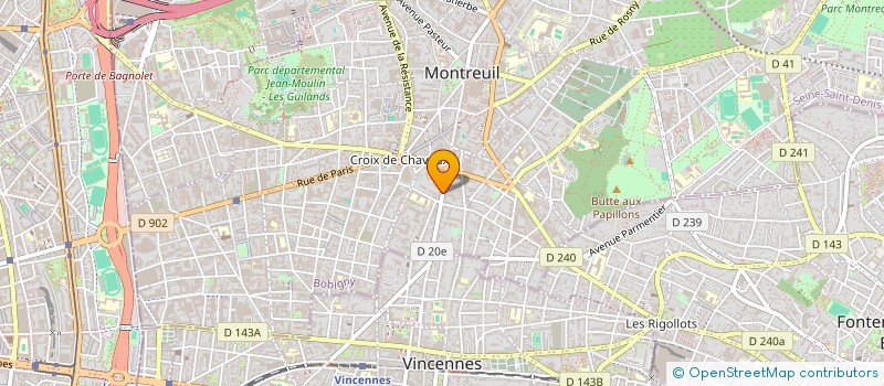 localisation de l'entreprise ORIN ABAJADE à MONTREUIL