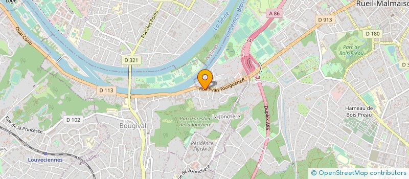 localisation de l'entreprise ORINE IMMO  BOUGIVAL