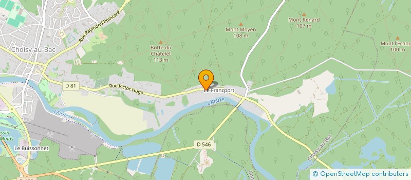 localisation de l'entreprise ORINGA  CHOISY-AU-BAC