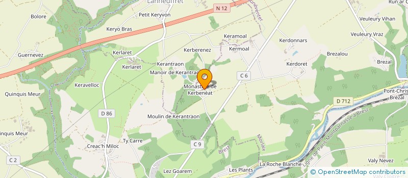 localisation de l'entreprise ORINOL à PLOUNEVENTER