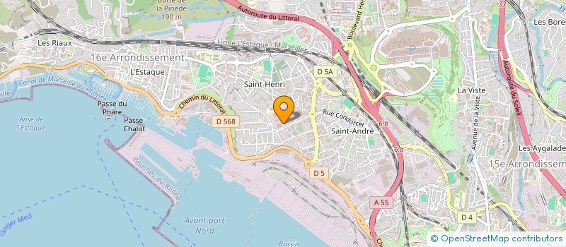 localisation de l'entreprise ORINVEST  MARSEILLE 16EME