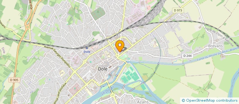 localisation de l'entreprise ORIOFOOD à DOLE