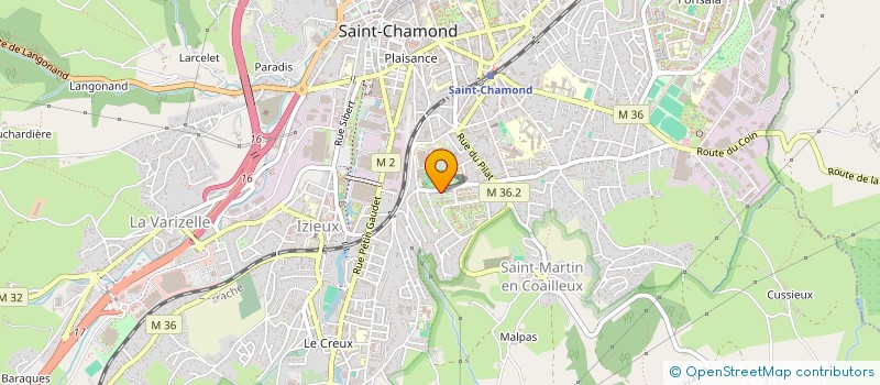 localisation de l'entreprise ORIOL  SAINT-CHAMOND