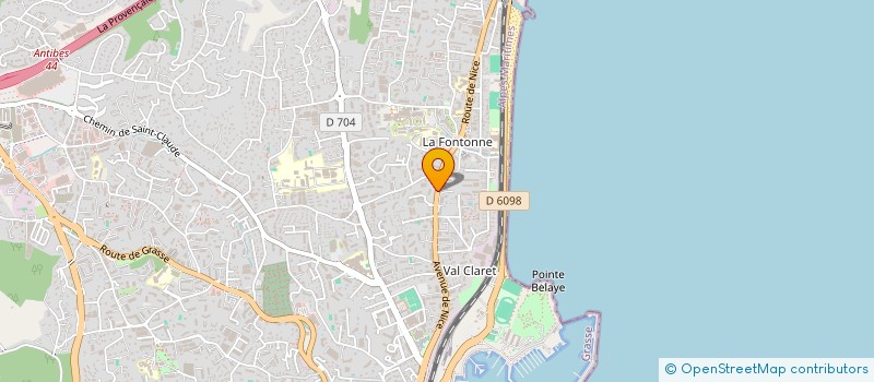 localisation de l'entreprise ORIOM à ANTIBES