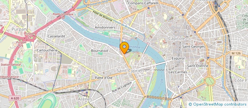 localisation de l'entreprise ORIOM  TOULOUSE