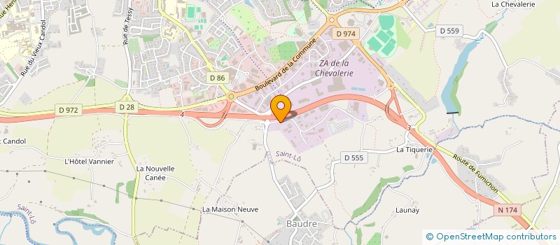 localisation de l'entreprise ORION 2  SAINT-LO