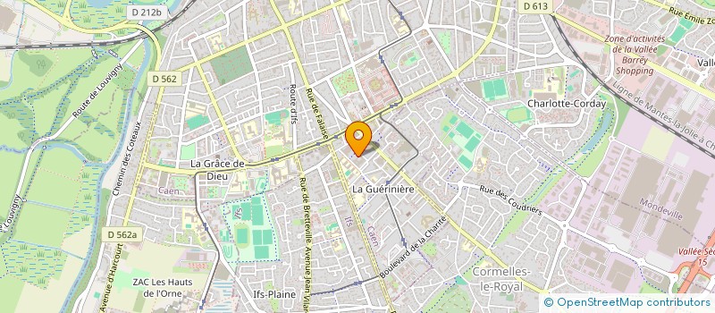 localisation de l'entreprise ORION 3 à CAEN