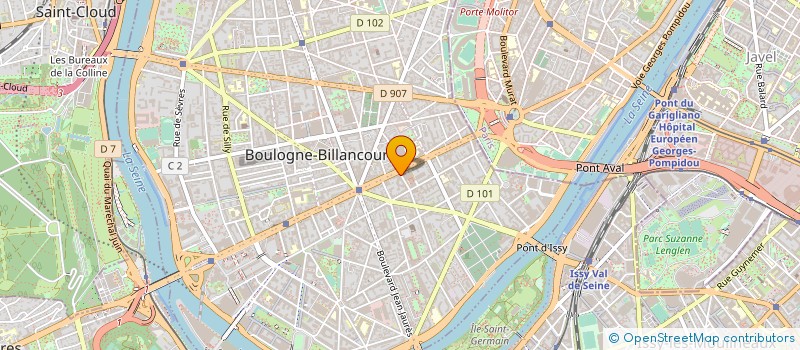 localisation de l'entreprise ORION à BOULOGNE BILLANCOURT