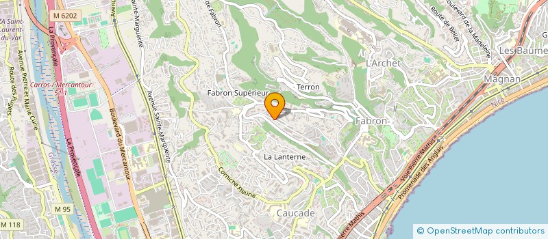 localisation de l'entreprise ORION à NICE