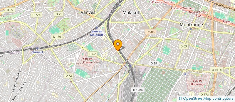 localisation de l'entreprise ORION à MALAKOFF