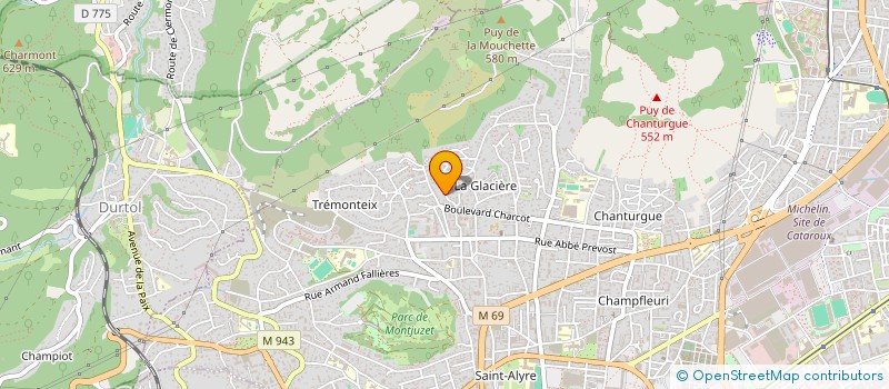 localisation de l'entreprise ORION  CLERMONT-FERRAND