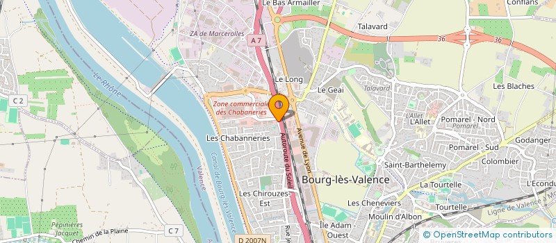 localisation de l'entreprise ORION  BOURG-LES-VALENCE