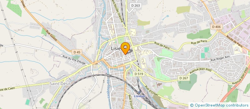 localisation de l'entreprise ORION à LISIEUX