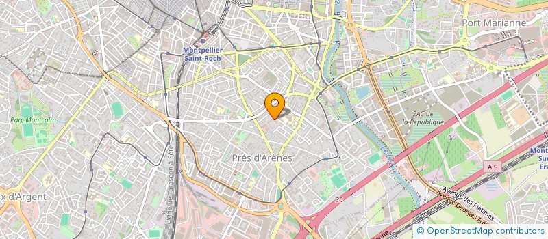 localisation de l'entreprise ORION à MONTPELLIER