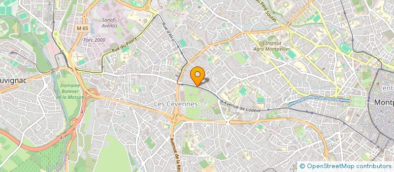 localisation de l'entreprise ORION à MONTPELLIER