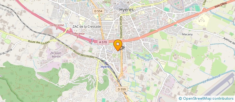 localisation de l'entreprise ORION  HYERES