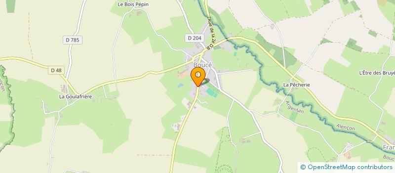 localisation de l'entreprise ORION à BOUCE