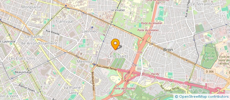 localisation de l'entreprise ORION  BRON