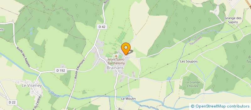 localisation de l'entreprise ORION  BRAINANS