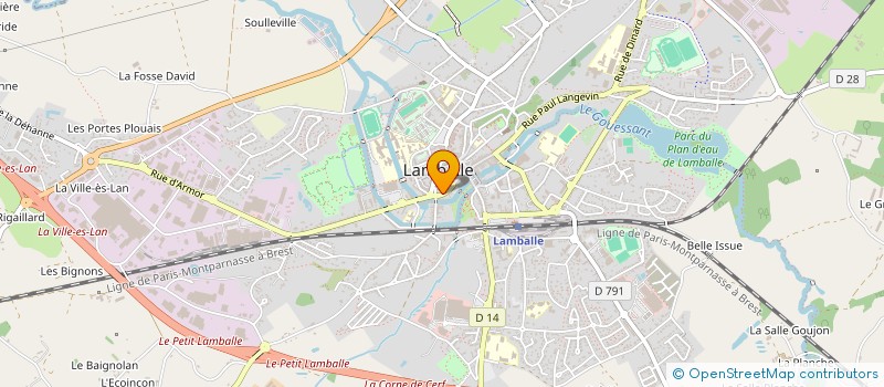 localisation de l'entreprise ORION  LAMBALLE-ARMOR
