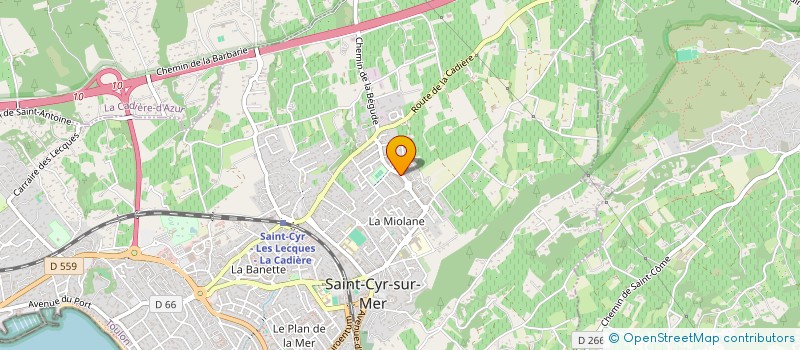 localisation de l'entreprise ORION à SAINT-CYR-SUR-MER