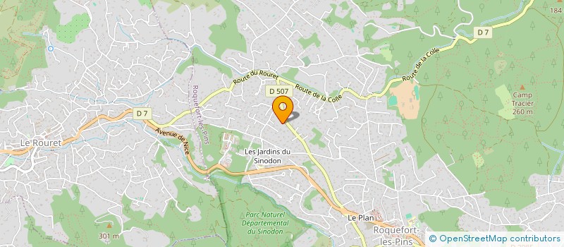 localisation de l'entreprise ORION à ROQUEFORT-LES-PINS