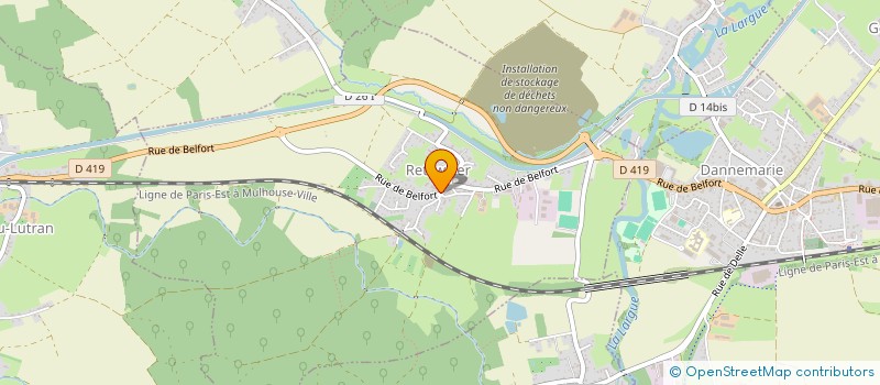 localisation de l'entreprise ORION  RETZWILLER