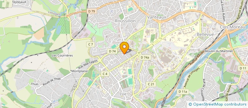localisation de l'entreprise ORION à ISLE