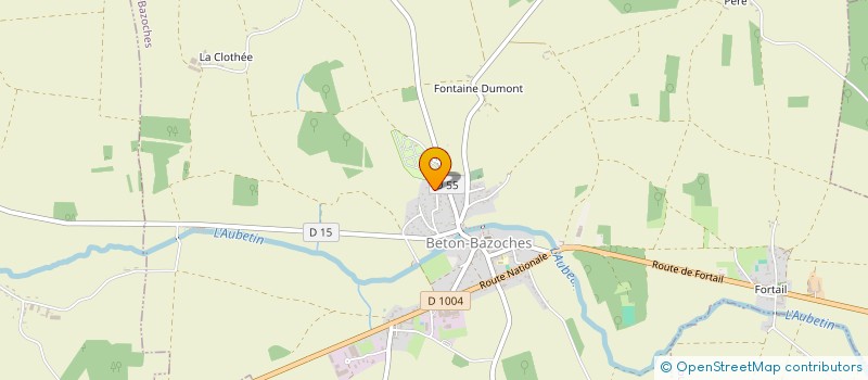 localisation de l'entreprise ORION  BETON-BAZOCHES