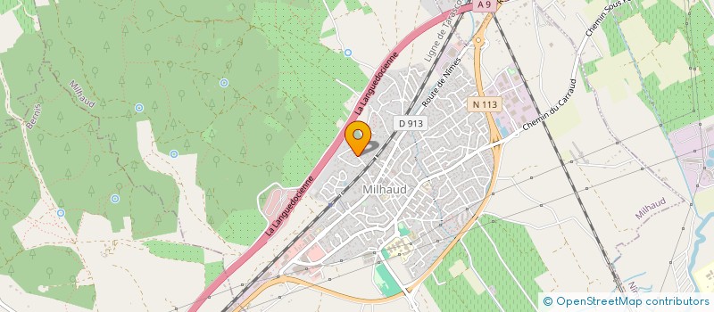 localisation de l'entreprise ORION  MILHAUD