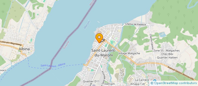 localisation de l'entreprise ORION à SAINT-LAURENT-DU-MARONI