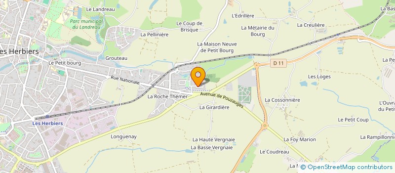 localisation de l'entreprise ORION  LES HERBIERS