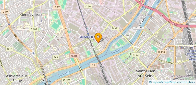 localisation de l'entreprise ORION  ASNIERES-SUR-SEINE