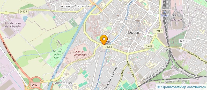 localisation de l'entreprise ORION  DOUAI