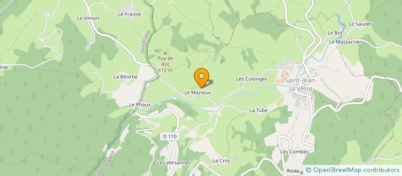 localisation de l'entreprise ORION  SAINT-JEAN-LA-VETRE