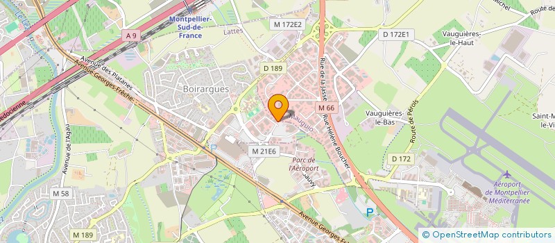 localisation de l'entreprise ORION à LATTES