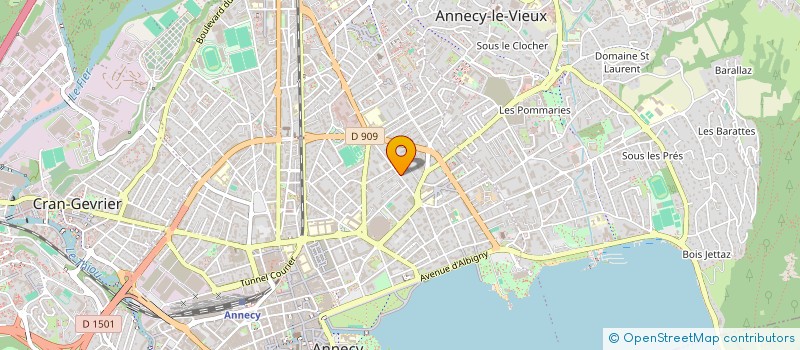 localisation de l'entreprise ORION à ANNECY