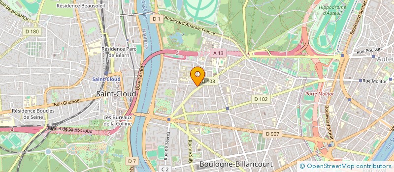 localisation de l'entreprise ORION ADVISORY à BOULOGNE-BILLANCOURT