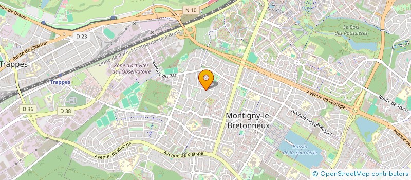 localisation de l'entreprise ORION-AJV  MONTIGNY-LE-BRETONNEUX