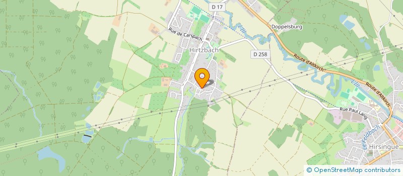 localisation de l'entreprise ORION ALSACE  HIRTZBACH