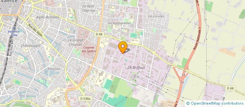 localisation de l'entreprise ORION AUTOMOBILE  VALENCE